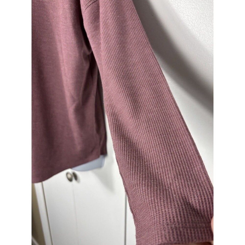 A New Day Women's Size Large Purple Turtle Neck Top Long Sleeve - Picture 4 of 5